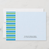 Invitation de Baby shower de garçon (Dos)