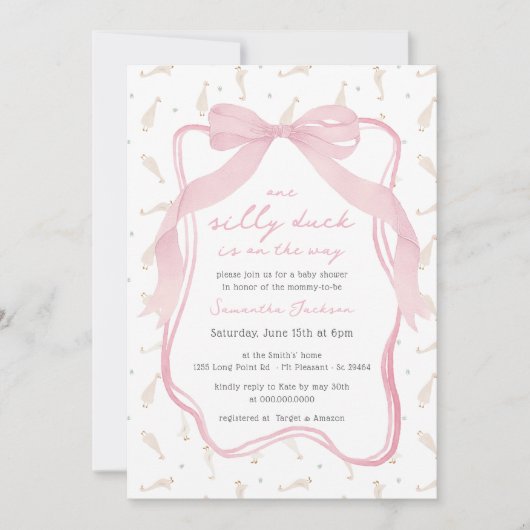 Invitation de Baby shower de garçon baisée Bleu Ca (Devant)