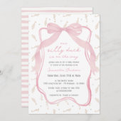 Invitation de Baby shower de garçon baisée Bleu Ca (Devant / Derrière)