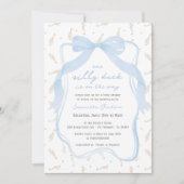 Invitation de Baby shower de garçon baisée Bleu Ca (Devant)