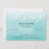 Invitation de baby shower de garçon d'Ombre de (Devant)