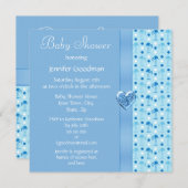 Invitation de Baby shower de garçon Flamant rose b (Devant / Derrière)