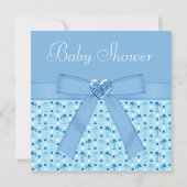 Invitation de Baby shower de garçon Flamant rose b (Dos)