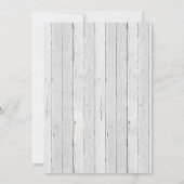 Invitation de Baby shower de garçon rustique (Dos)