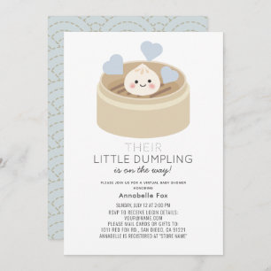 Invitation de Baby shower de garçon virtuel Little