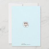 Invitation de baby shower de gâteau (Dos)