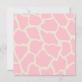 invitation de baby shower de girafe personnalisé (Dos)