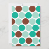 Invitation de Baby shower de Giraffe Turquoise (Dos)