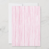 Invitation de Baby Shower de Golf Rose (Dos)