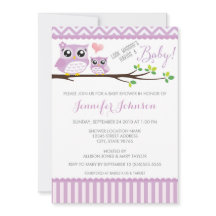 Invitation de Baby shower de hibl | Purple Chevron