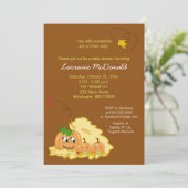 Invitation de Baby shower de jumeaux citrouilles ( (Debout devant)