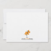 Invitation de baby shower de jumeaux - singes (Dos)