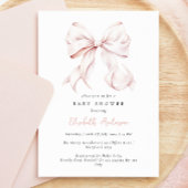 Invitation de Baby shower de la cale rose - Vérifi