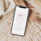 Invitation de Baby shower de la cale rose - Vérifi