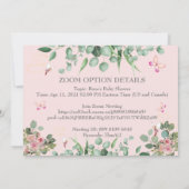 Invitation de Baby shower de la ferme forestière (Dos)