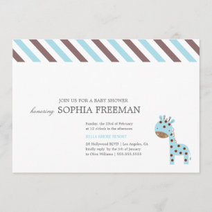INVITATION DE BABY SHOWER DE LA GIRAFE %PIPE%