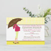 Invitation de Baby shower de la mère parapluie {TB (Debout devant)