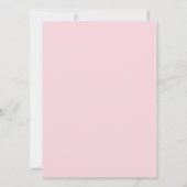 Invitation de Baby shower de la petite fille dessi (Dos)