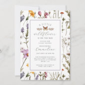 Invitation de Baby shower de la petite fille Fleur (Devant)