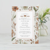 Invitation de Baby shower de la petite fille Fleur (Debout devant)