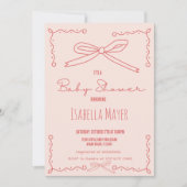 Invitation de Baby shower de la poche de broche de (Devant)