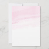 Invitation de Baby Shower de la Princesse Rose Mod (Dos)