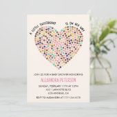 Invitation de baby shower de la Saint-Valentin en  (Debout devant)