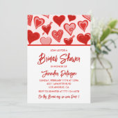 Invitation de baby shower de la Saint-Valentin Ros (Debout devant)