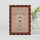 Invitation de Baby shower de la sériole (Debout devant)