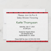 Invitation de Baby shower de Ladybug (Dos)