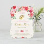 Invitation de Baby shower de Ladybug (Debout devant)