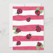 Invitation de Baby shower de Ladybug (Dos)
