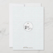 Invitation de baby shower de lait et de biscuits (Dos)