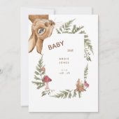 Invitation de Baby shower de lapin mou Whimsical (Devant)