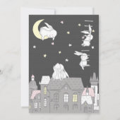 Invitation de Baby shower de lapin Twins (Dos)