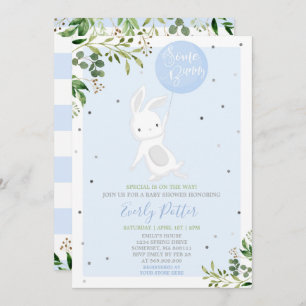 Invitation de baby shower de lapin un certain