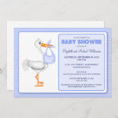 Invitation de baby shower de l'arrivée de la (Devant / Derrière)