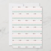 Invitation de baby shower de l'Aztèque | (Dos)