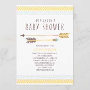 Invitation de baby shower de l'Aztèque  