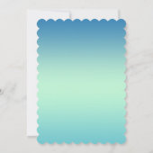 Invitation de Baby Shower de l'élégant hippocampe (Dos)