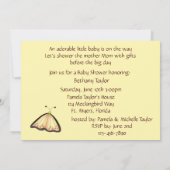 Invitation de baby shower de libellule (Dos)