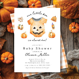 Invitation de Baby shower de Little Citrouille Boo