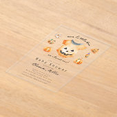 Invitation de Baby shower de Little Citrouille Boo (Poser)