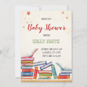Invitation de baby shower de livre (Devant)