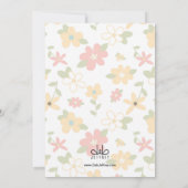 Invitation de Baby shower de Llama rose personnali (Dos)