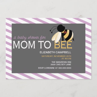 Invitation de baby shower de Maman-à-ABEILLE -