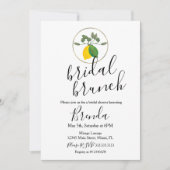 Invitation de Baby Shower de mariage à l'aquarelle (Devant)