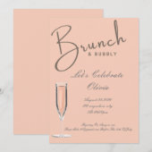 Invitation de baby shower de mariage avec petit-dé (Devant / Derrière)