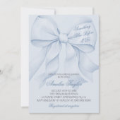 Invitation de Baby Shower de mariage avec un ruban (Devant)