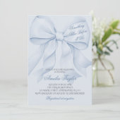 Invitation de Baby Shower de mariage avec un ruban (Debout devant)